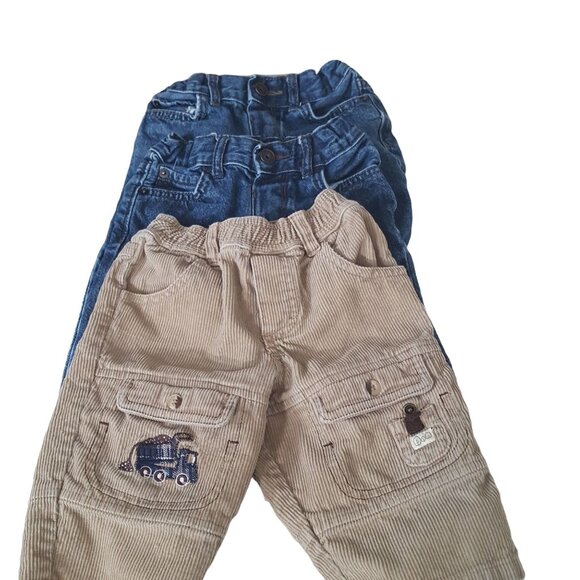 Baby Toddler Jeans Pants 12-18 Mos Lot of 3 Little Legends Childrens Place - Picture 1 of 8